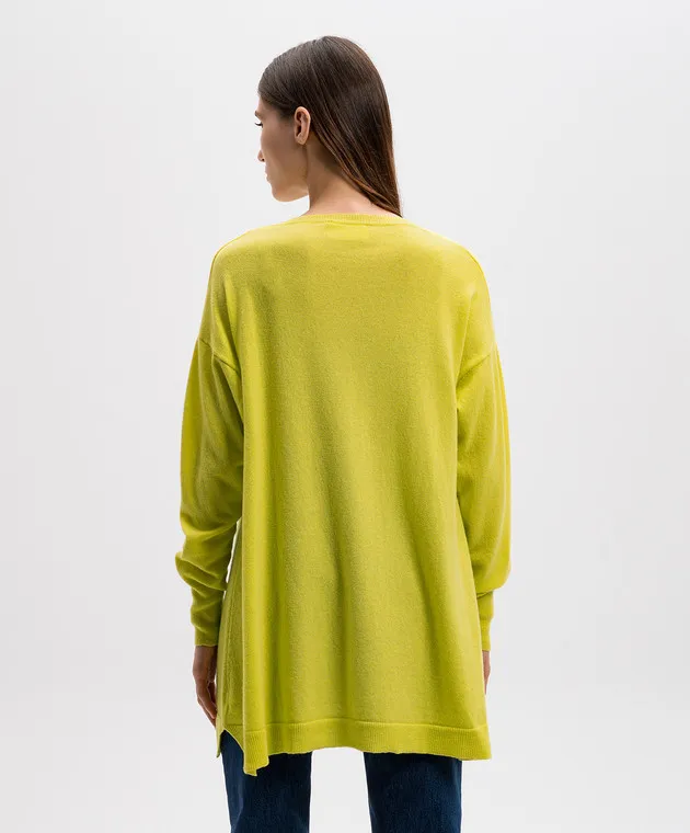 Solotre Maglione giallo realizzato in lana M3S0082S