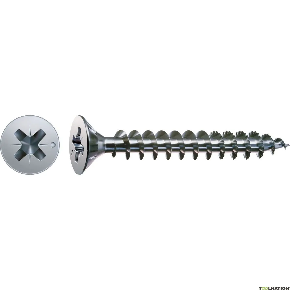 SPAX 1081010300455 Vite universale 3 x 45 mm, testa svasata, croce PZ1, filettatura intera, WIROX - 1000ST