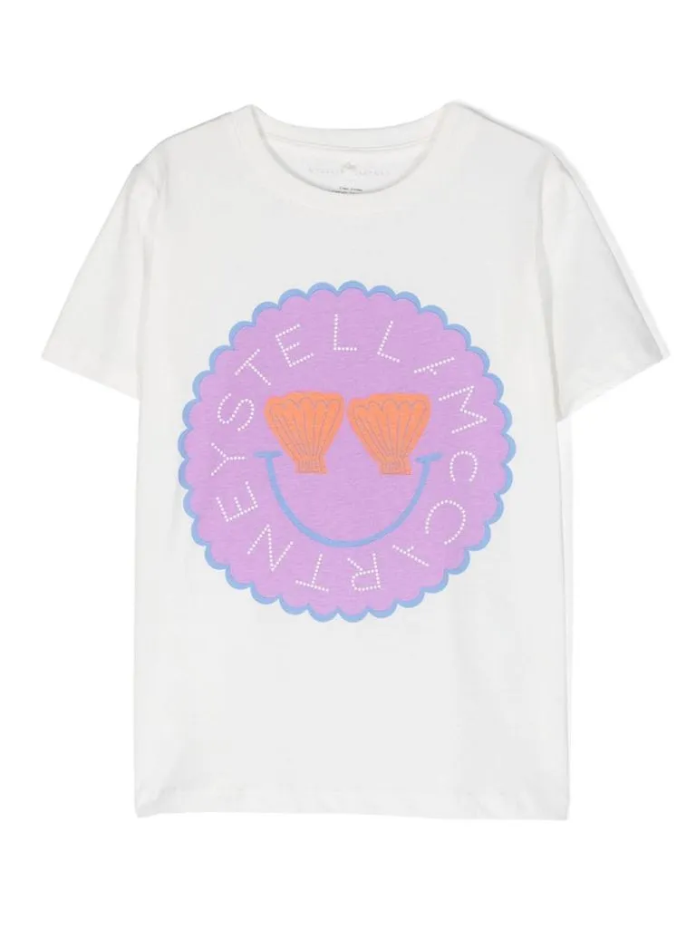 stella mccartney T-shirt stampa viso