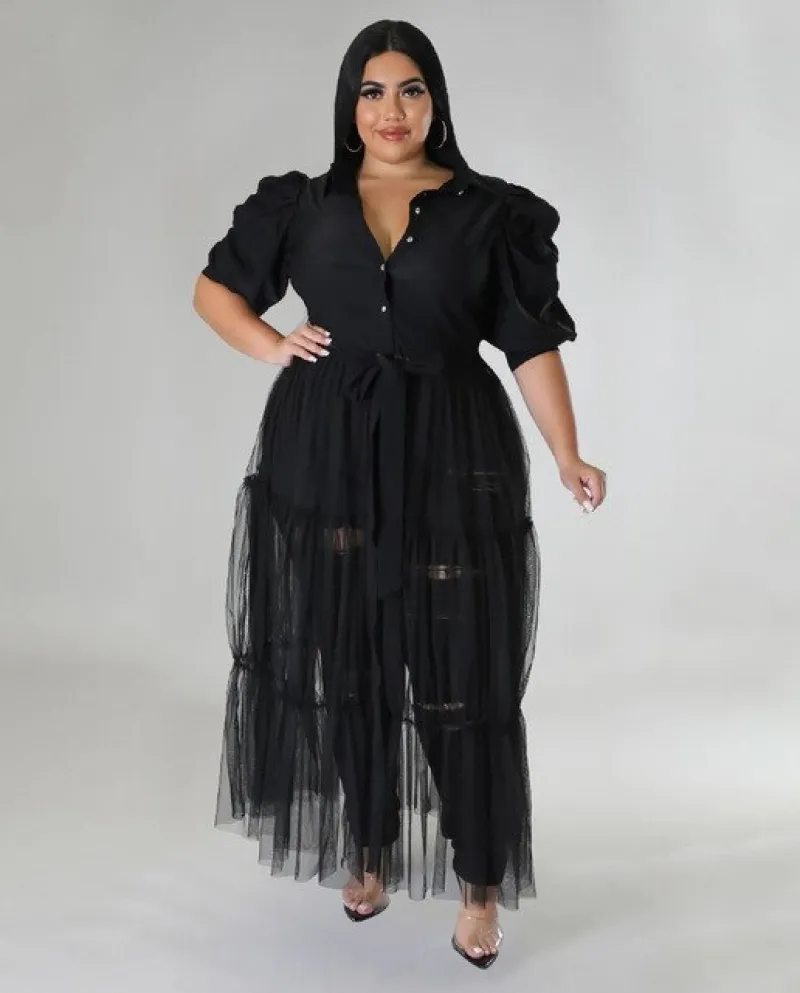 Summer Maxi Dress For Women 2022  Beach Shirt Mesh Robe Femme Vestidos Elegant Short Puff Sleeve Outfits