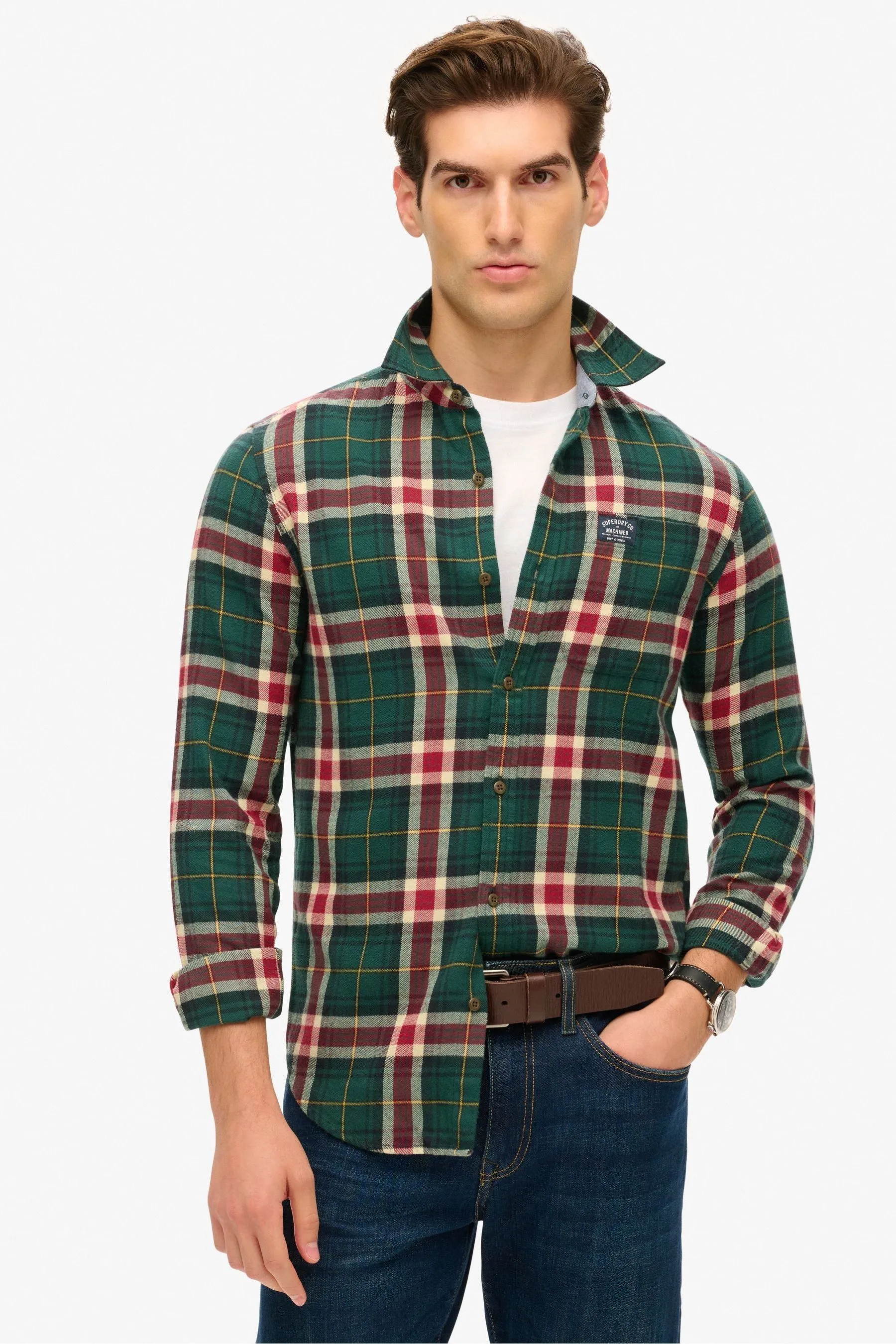 Superdry Manica lunga - Camicia taglialeur in cotone    