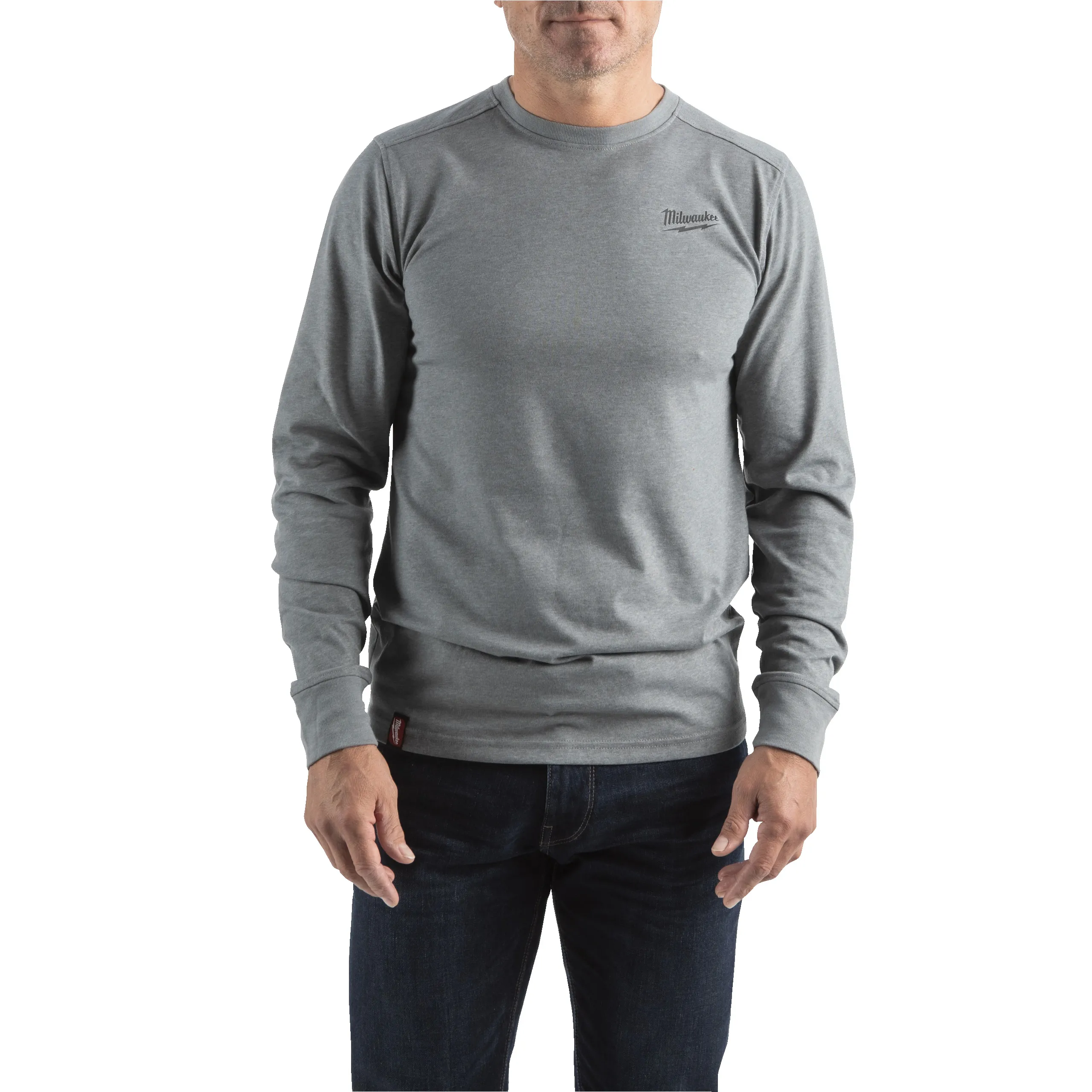 T-shirt Cotone, poliestere Grigio S S Lungo