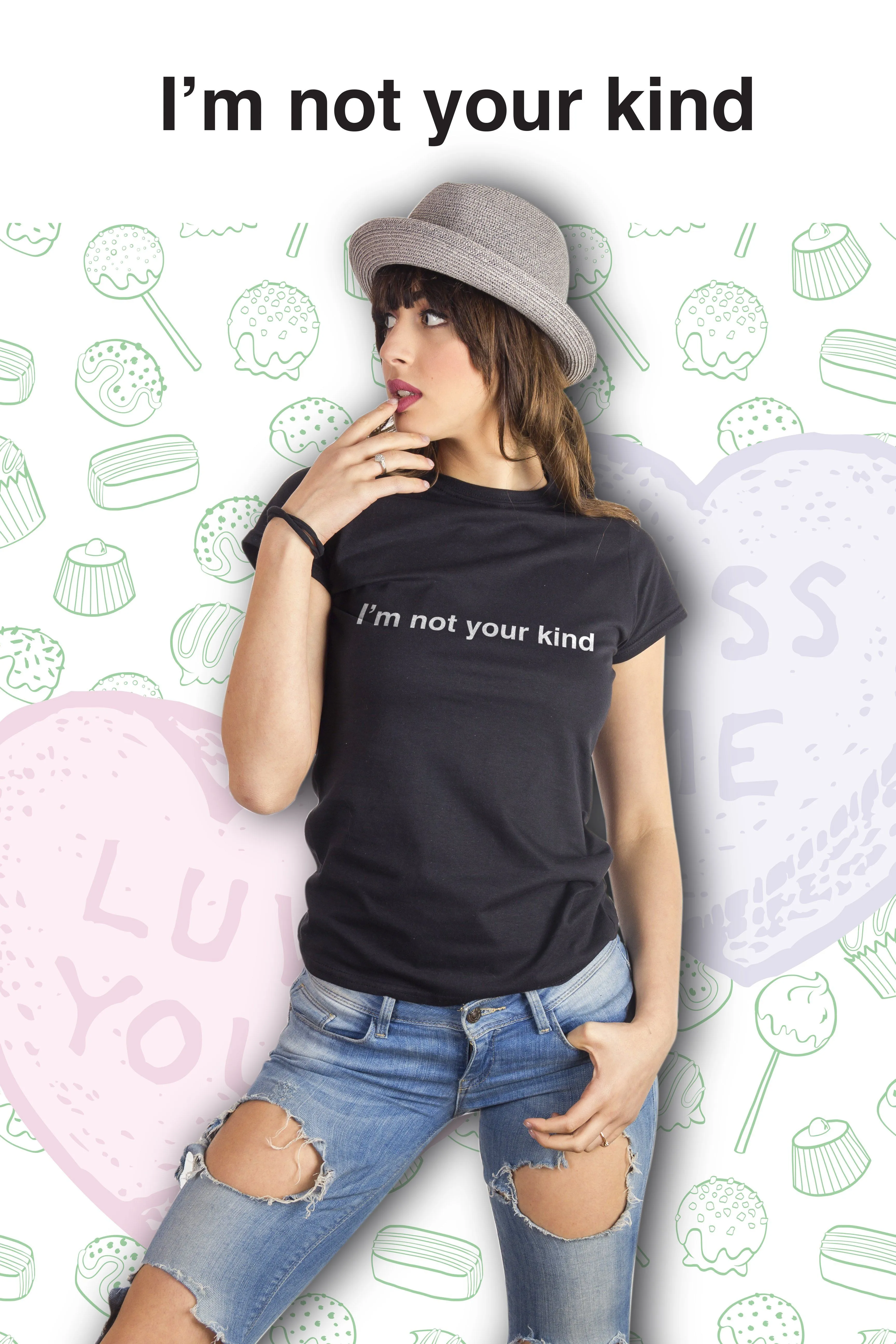 T-Shirt I'm not your Kind - 100% Cotone Organico