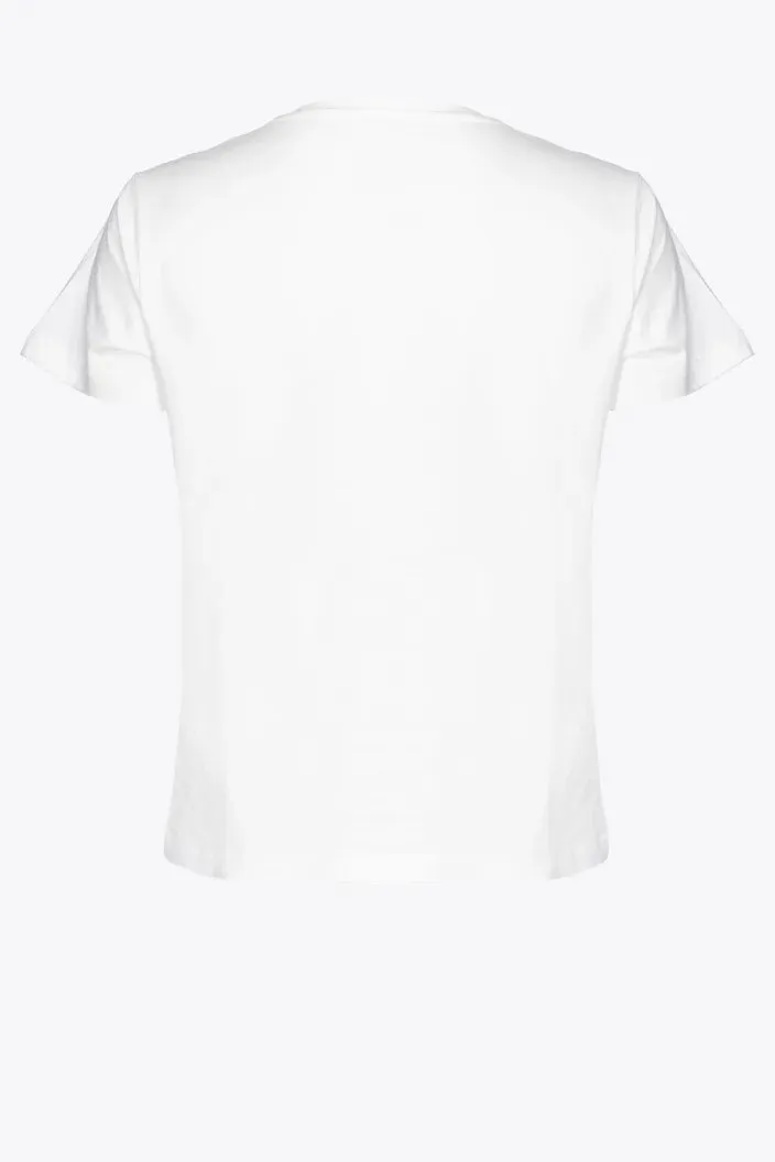 T-Shirt with Pinko Front Logo / White