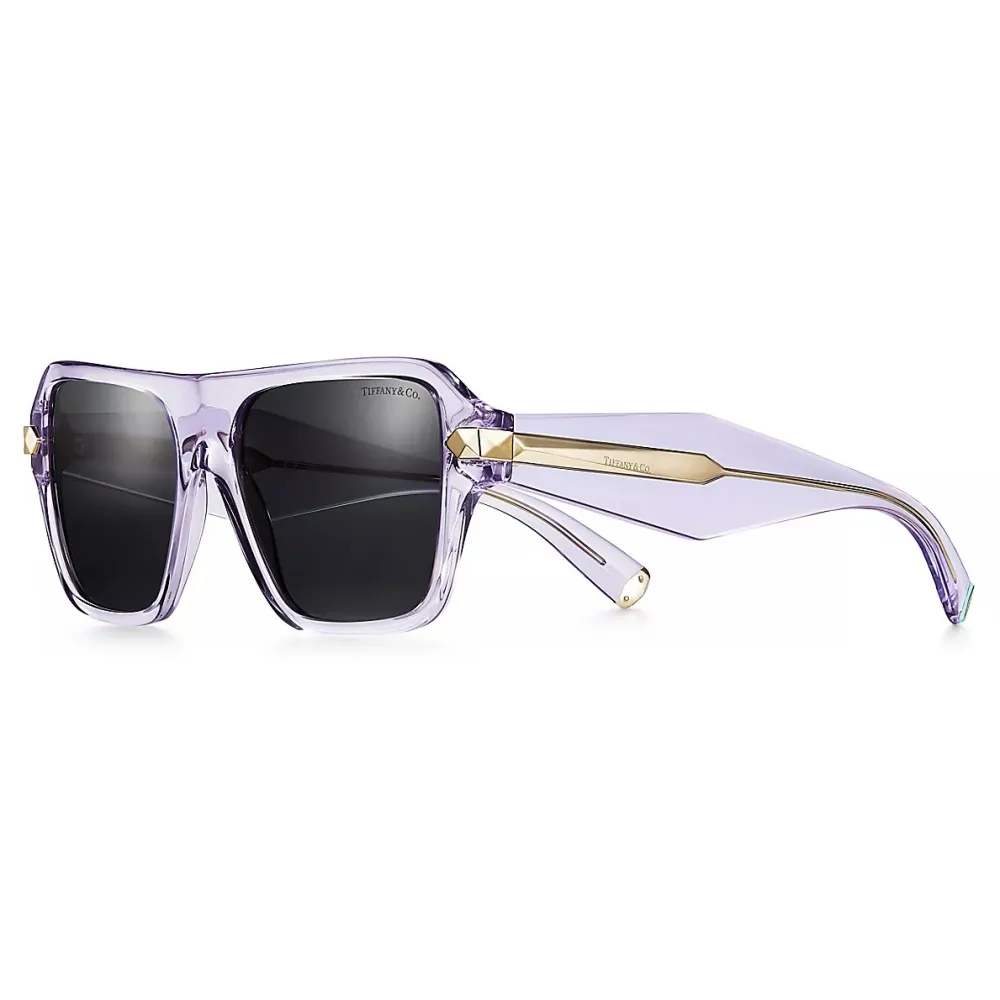 Tiffany & Co. - Occhiale da Sole Squadrati - Viola Grigio Scuro