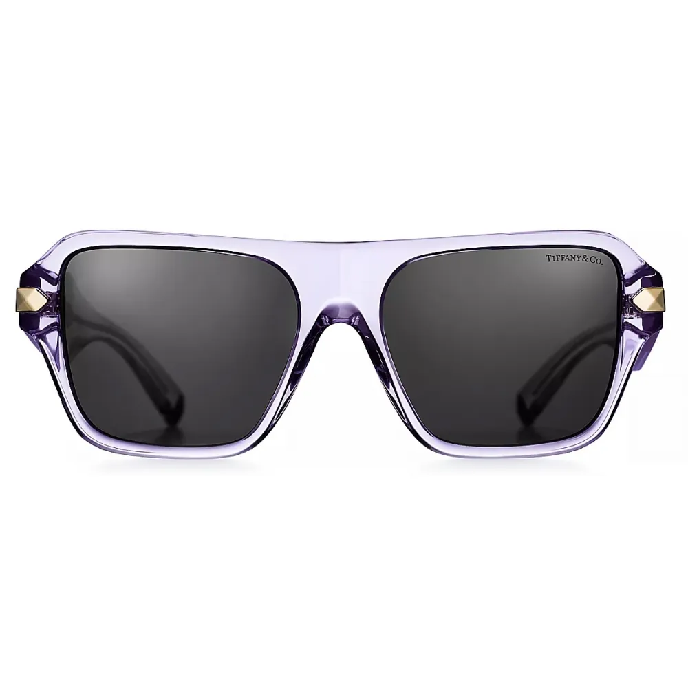 Tiffany & Co. - Occhiale da Sole Squadrati - Viola Grigio Scuro