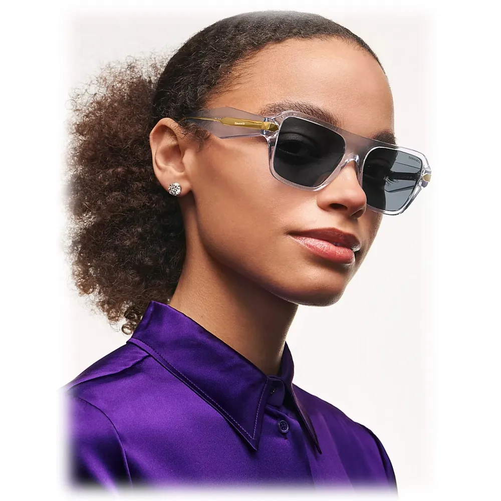 Tiffany & Co. - Occhiale da Sole Squadrati - Viola Grigio Scuro