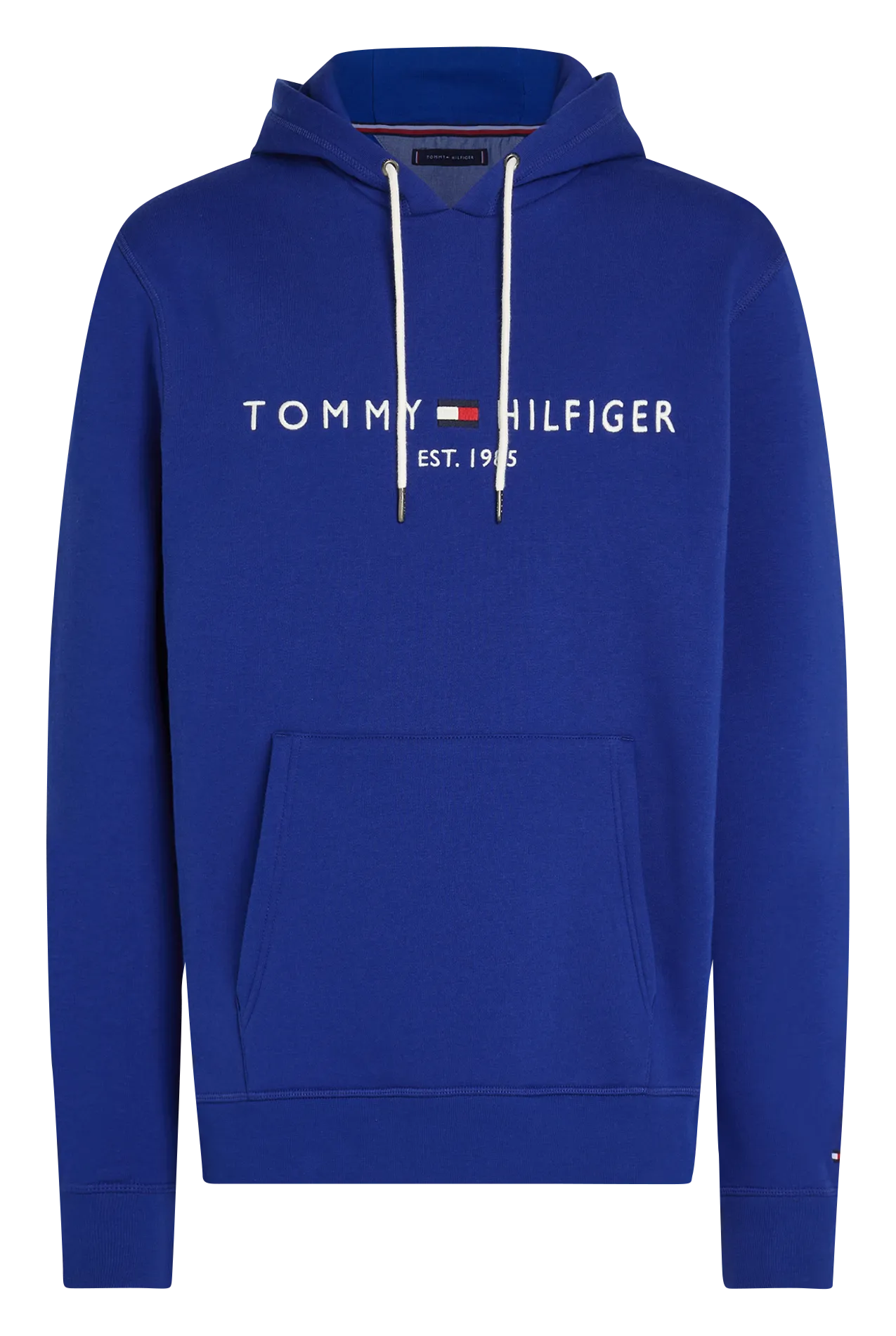  TOMMY HILFIGER   Felpa collo rotondo con cappuccio in cotone | Blu