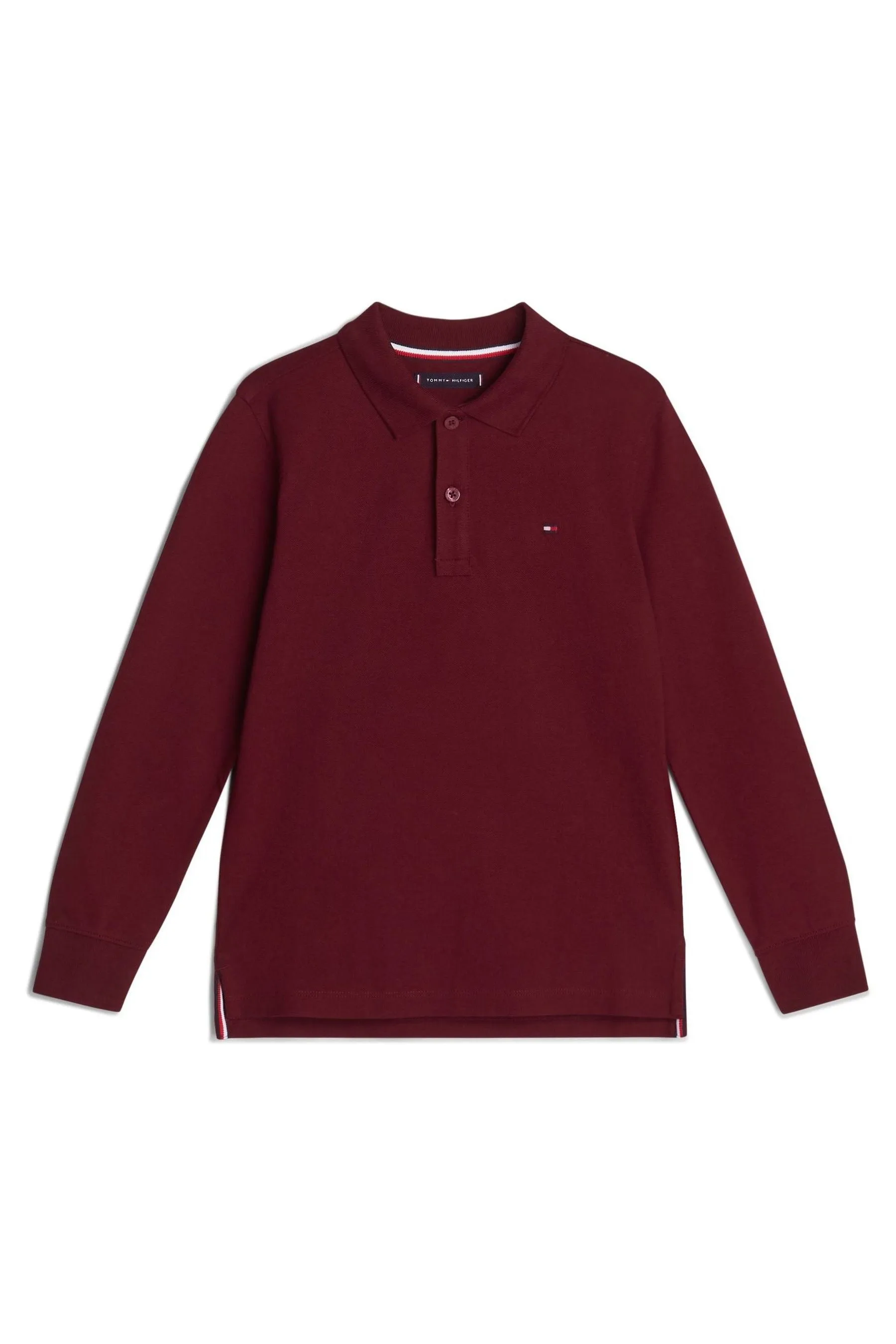 Tommy Hilfiger Rosso - Flag Polo a maniche lunghe    
