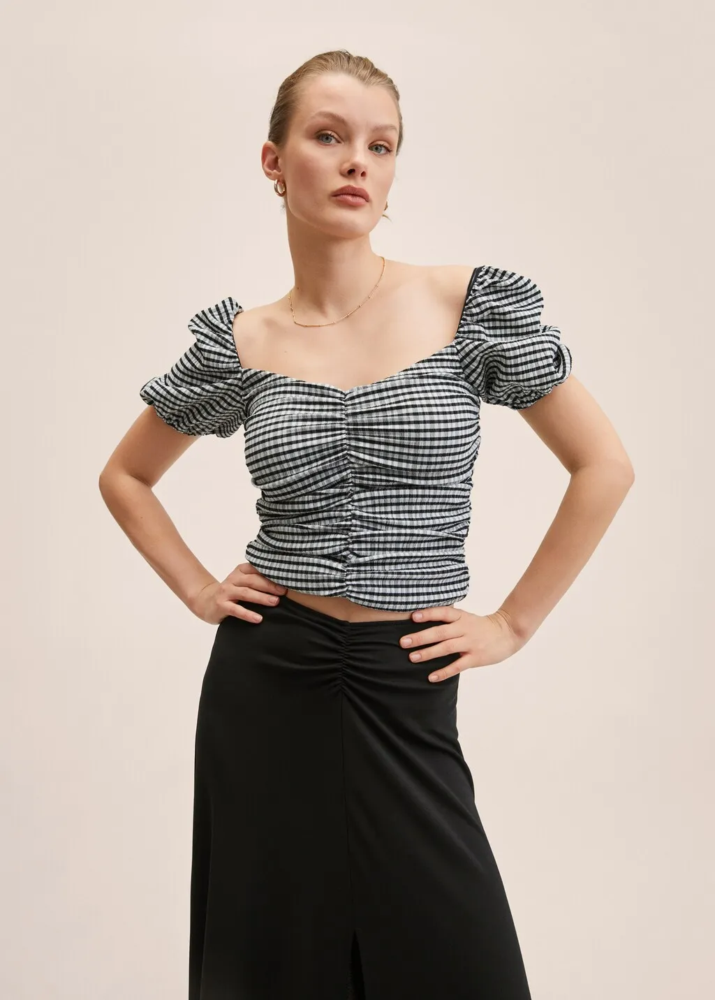 Top quadri vichy