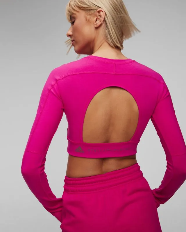 Top rosa da donna Adidas by Stella McCartney ASMC Tst Crop