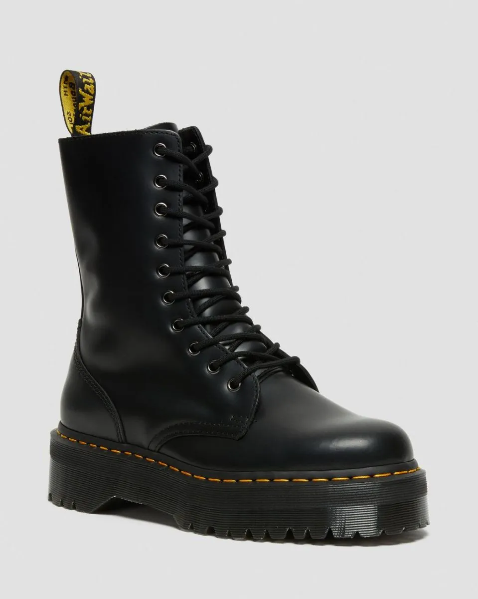 TRONCHETTO E STIVALETTO Donna DR. MARTENS 25565001 - JADON HI POLISHED SMOOTH BLACK