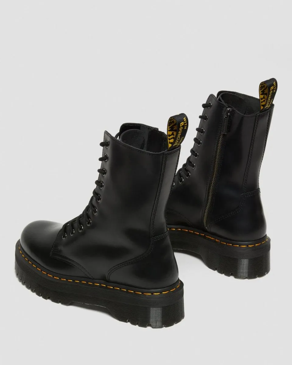 TRONCHETTO E STIVALETTO Donna DR. MARTENS 25565001 - JADON HI POLISHED SMOOTH BLACK