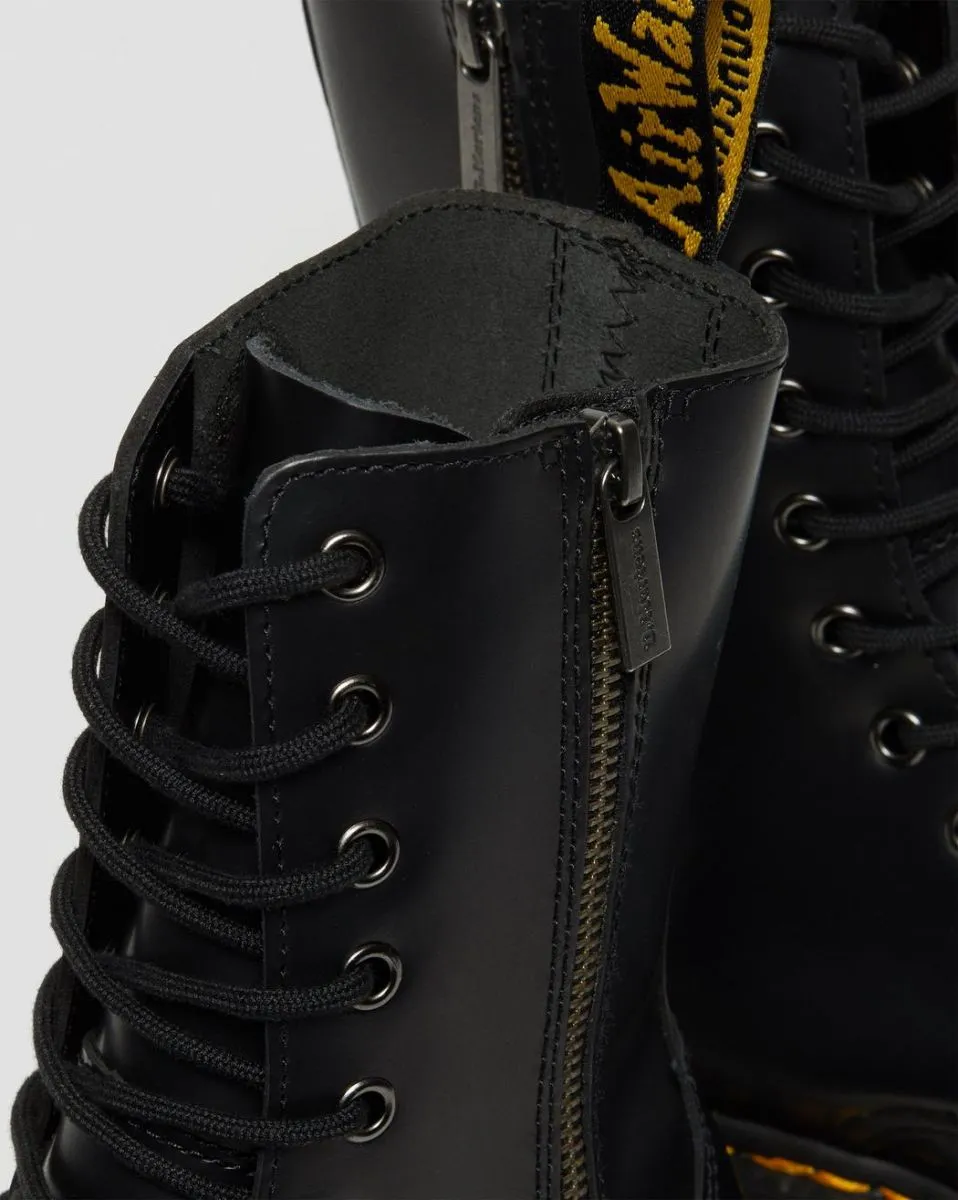 TRONCHETTO E STIVALETTO Donna DR. MARTENS 25565001 - JADON HI POLISHED SMOOTH BLACK