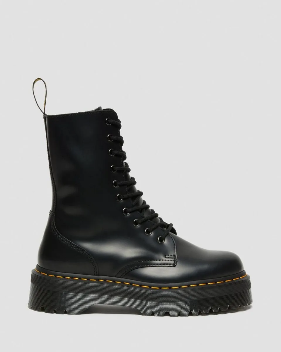 TRONCHETTO E STIVALETTO Donna DR. MARTENS 25565001 - JADON HI POLISHED SMOOTH BLACK