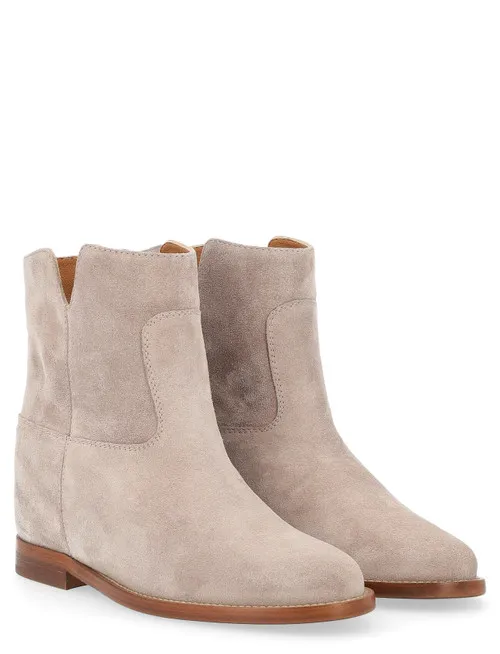 Tronchetto Via Roma 15 in suede beige