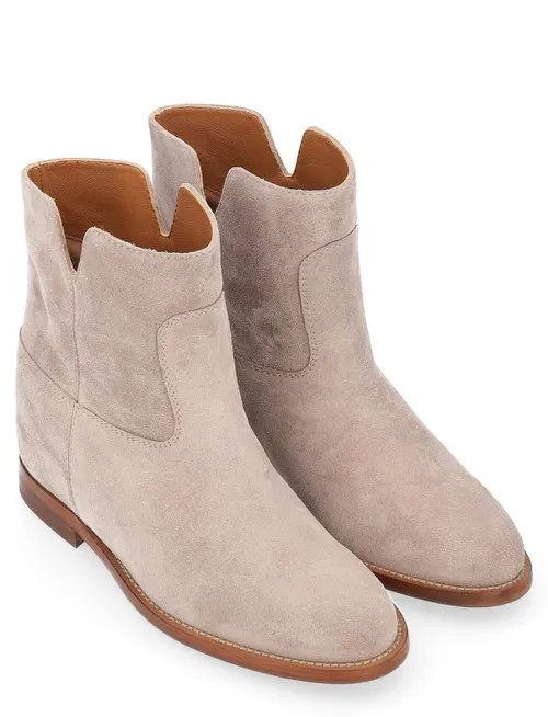 Tronchetto Via Roma 15 in suede beige
