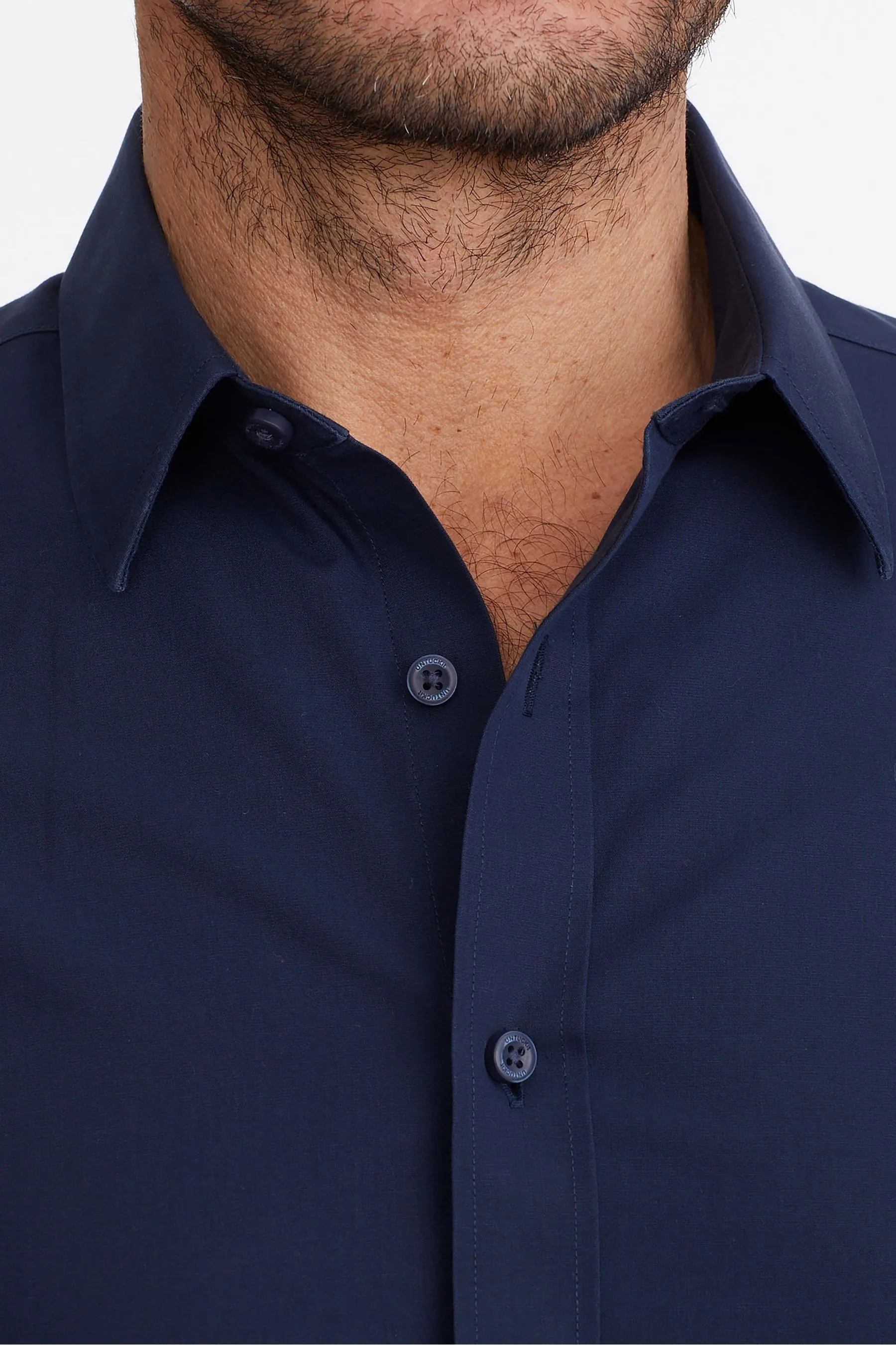 UnTuckIt 100% cotone senza pieghe Relaxed Fit Castello Camicia    
