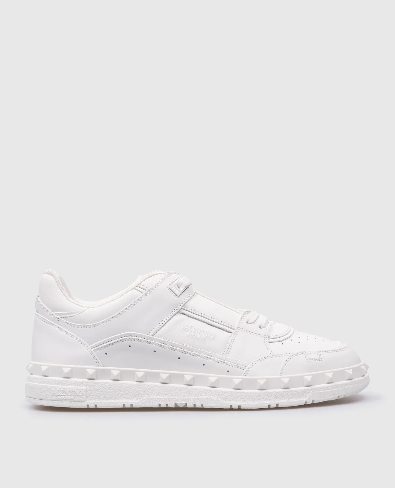Valentino Sneakers Rockstud in pelle bianca con logo 4Y2S0H43RDG