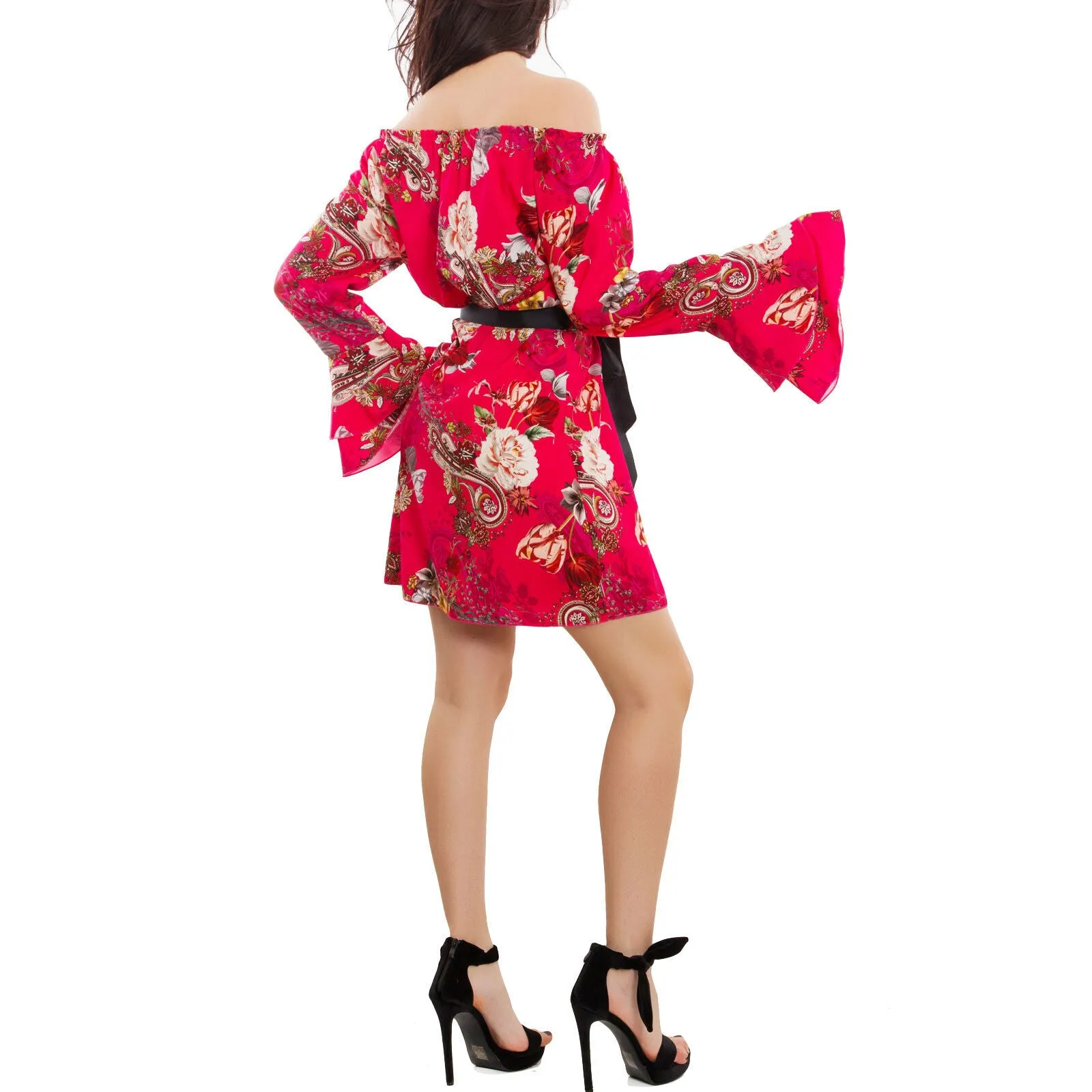 Vestito donna fiori floreale AS-1800
