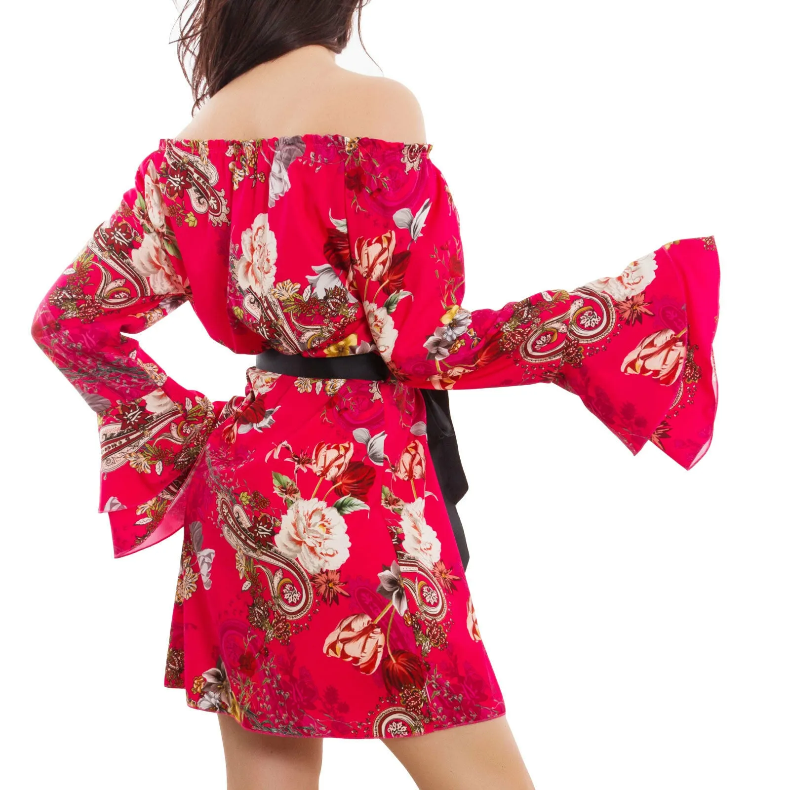 Vestito donna fiori floreale AS-1800