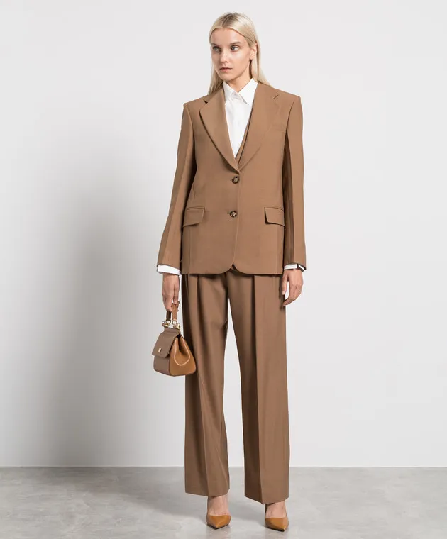 Victoria Beckham Pantaloni marroni 1323WTR004778A