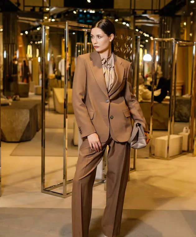 Victoria Beckham Pantaloni marroni 1323WTR004778A