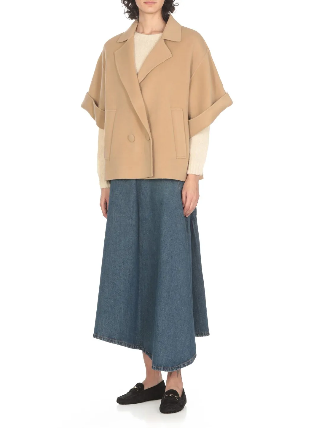  Weekend Max Mara Giaccone doppiopetto in lana vergine 