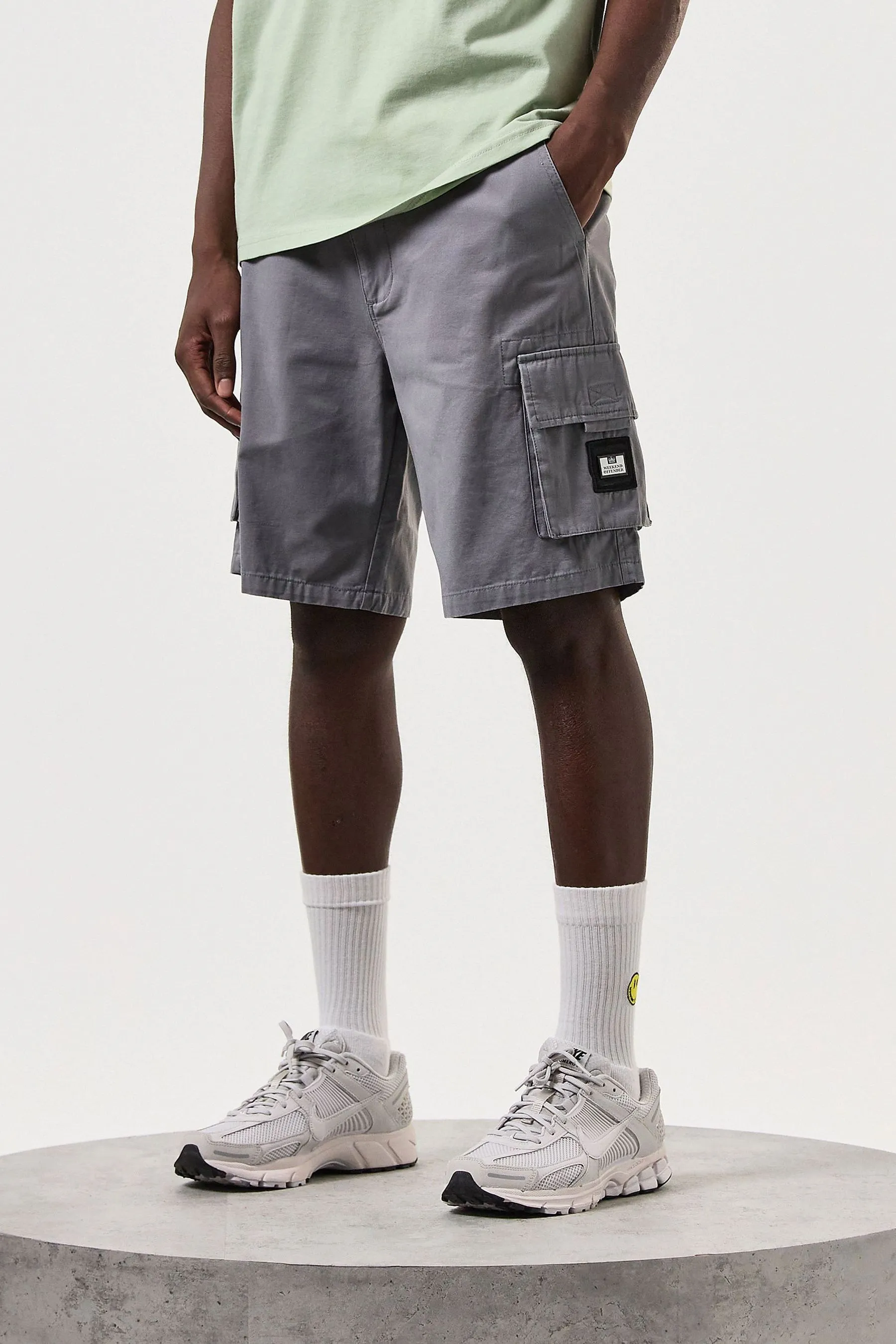 Weekend Offender Uomo Grigio - Smokey Mascia Cargo Shorts