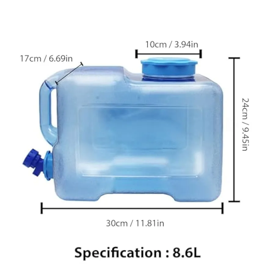XINXI Contenitori per Lo stoccaggio dell’Acqua | Brocche per Acqua Portatili con Rubinetto,Contenitore per Serbatoio dell’Acqua 