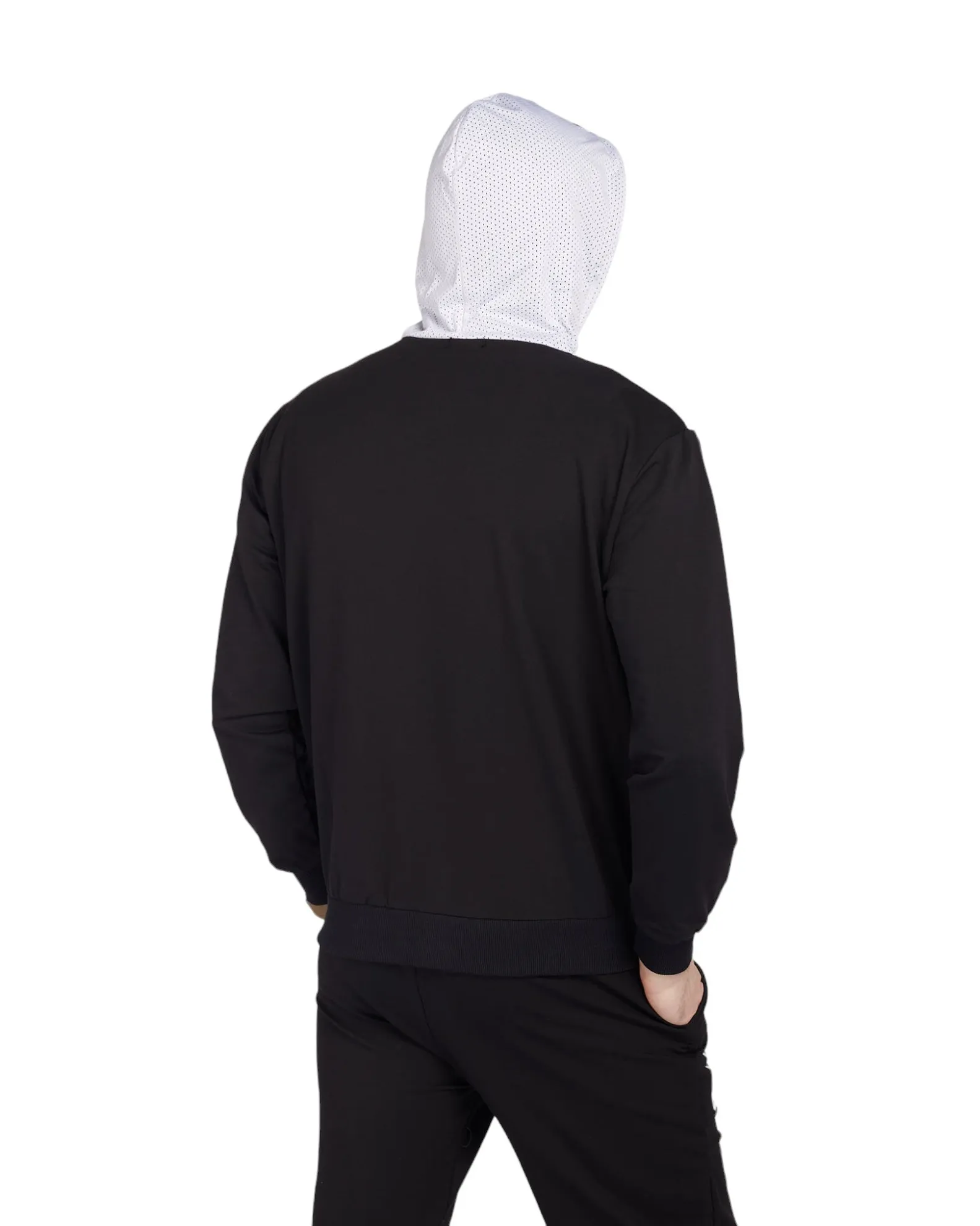 XTREME BOXING - FELPA  UOMO NERA E BIANCA CON ZIP E CAPPUCCIO                                            Previous productXTREME 