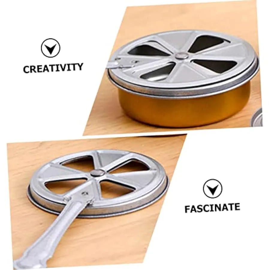 Yardwe 15 Set Bicchiere di Alcool Solido contenitori Portatile Stufa Carburante Lampada ad Alcool Scatola di Ferro da Stiro 1422
