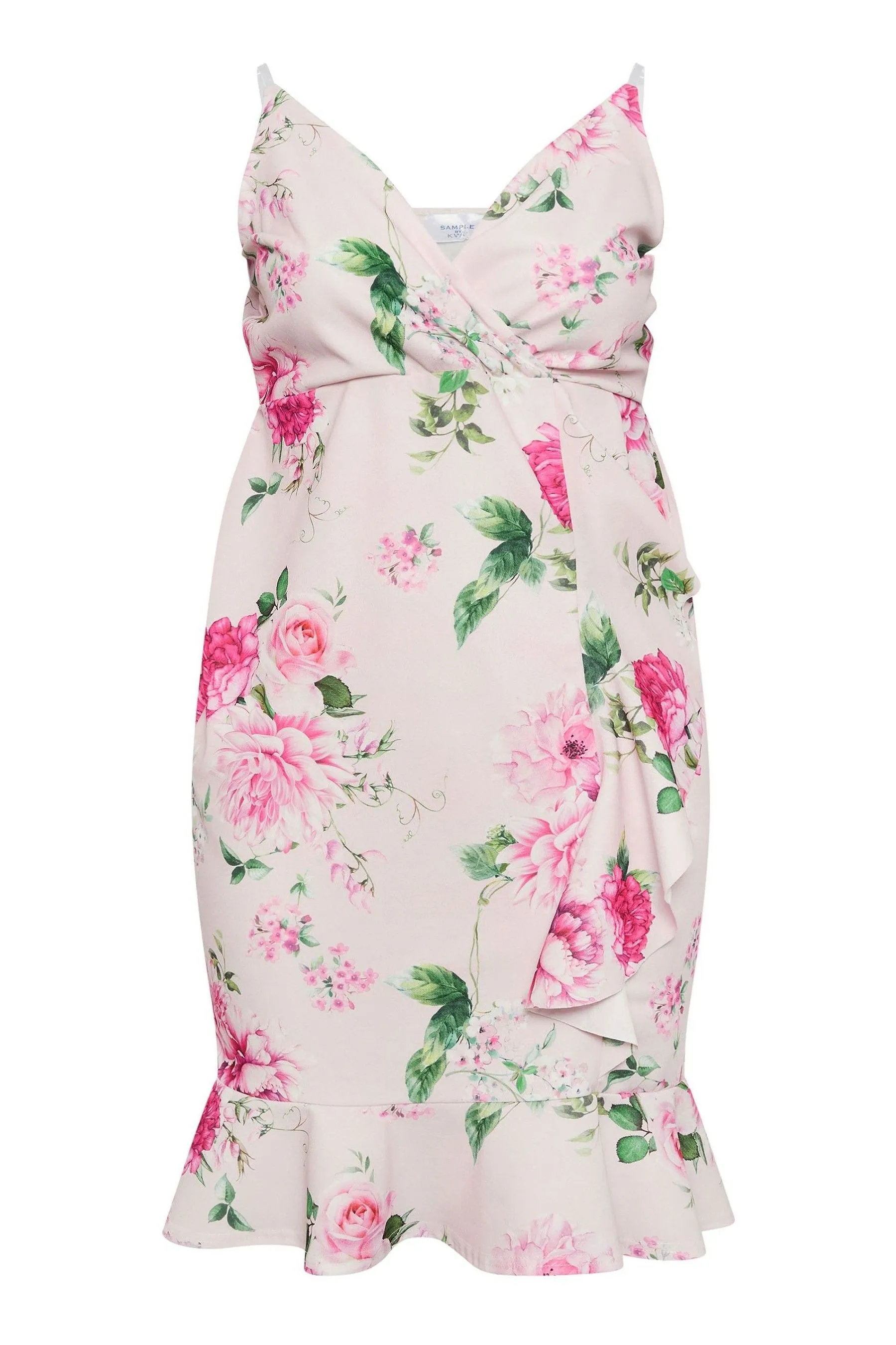 Yours Curve London - Floreale Stampa Ruches - Abito midi
