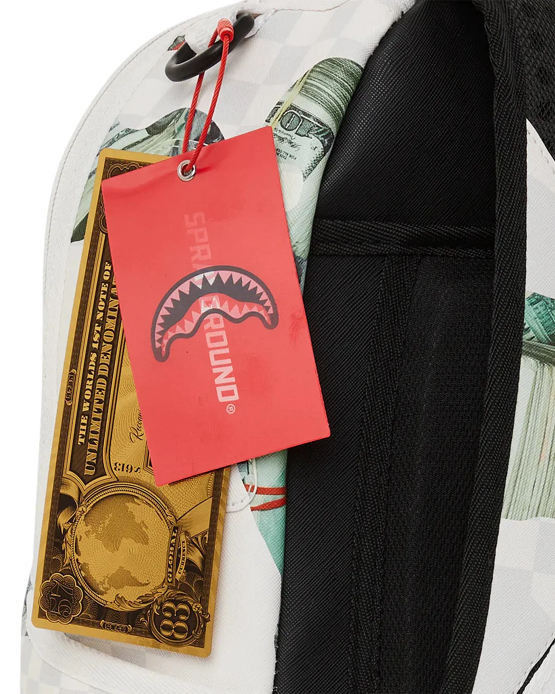 ZAINO SPRAYGROUND MONEY 3AM DLXSVF BACKPACK BIANCO