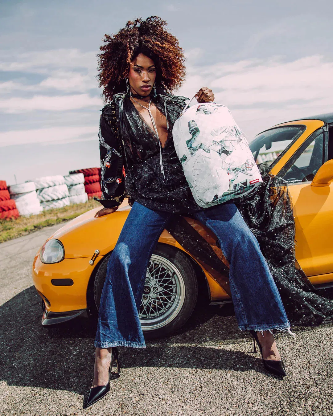 ZAINO SPRAYGROUND MONEY 3AM DLXSVF BACKPACK BIANCO