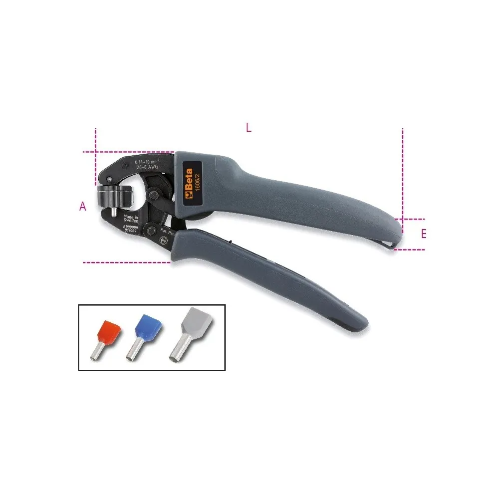 ​Pinza per capicorda a tubetto a grande effetto - Beta 1606/2